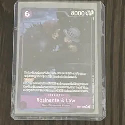 One Piece CCG TCG Rosinante & Law Alt Art EB04-038 SR NM OP14 English - Image 1