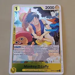 Monkey.D.Luffy OP10-111 Royal Blood One Piece TCG - English NM R Foil TCG CCG - Image 1