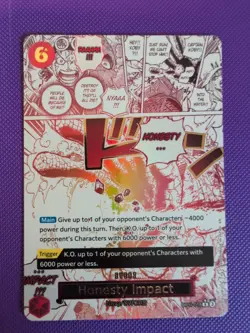 One Piece Honesty Impact (Alternate Art) OP11-018 A Fist of Divine Speed Foil - Image 1