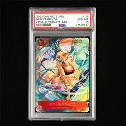 PSA 10 GEM MT 2023 One Piece JPN Nefeltari Vivi OP04-118 SEC - Image 2