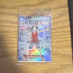 SEALED One Piece Monkey D. Luffy US Voyage College Basketball Card Rutgers 1/23 - Image 1