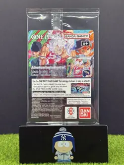 One Piece Monkey D. Luffy US Voyage College Card Rutgers SEALED, IN HAND, 1/23 - Image 2