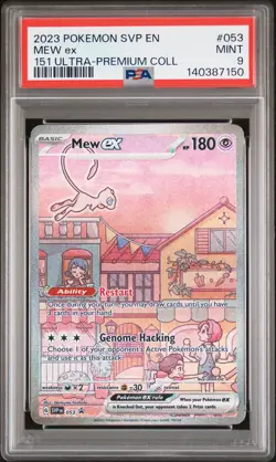 2023 POKEMON SVP EN-SV PROMO 151 ULTRA-PREMIUM COLLECTION #053 MEW EX PSA 9 - Image 1