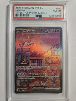 2023 POKEMON SVP EN-SV PROMO 151 ULTRA-PREMIUM COLLECTION #053 MEW EX PSA 8 - Image 1