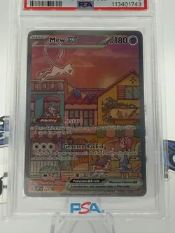 2023 POKEMON SVP EN-SV PROMO 151 ULTRA-PREMIUM COLLECTION #053 MEW EX PSA 8 - Image 2