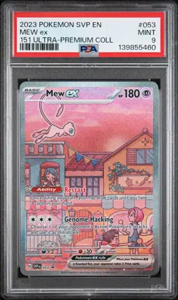 2023 POKEMON SVP EN-SV 151 ULTRA-PREMIUM COLLECTION PROMO #053 MEW EX PSA 9 - Image 1