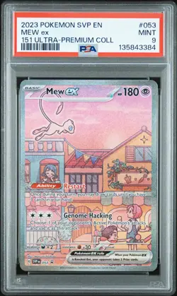 2023 POKEMON SVP EN-SV 151 ULTRA-PREMIUM COLLECTION PROMO #053 MEW EX PSA 9 - Image 1