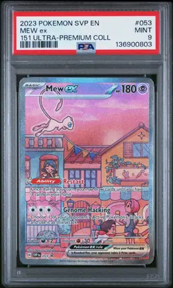 2023 POKEMON SVP EN-SV 151 ULTRA-PREMIUM COLLECTION PROMO #053 MEW EX PSA 9 - Image 1