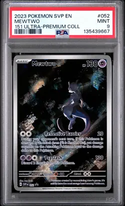 2023 POKEMON SVP EN-SV 151 ULTRA-PREMIUM COLLECTION PROMO #052 MEWTWO PSA 9 - Image 1