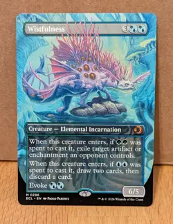 Wistfulness (Borderless) (0296) Lorwyn Eclipsed Regular ECL MTG - Image 1