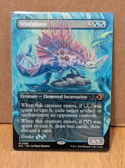 Wistfulness (Borderless) (0296) Lorwyn Eclipsed Regular ECL MTG - Image 3