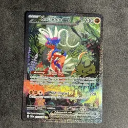 Pokemon Koraidon EX TCG Full Art Scarlet Violet Secret Rare Card 247/198 - Image 1