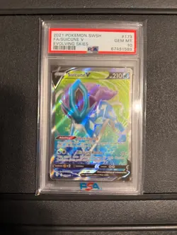 2021 Pokemon Suicune V (Full Art) 173/203 SWSH07: Evolving Skies Holo PSA 10 GM - Image 1