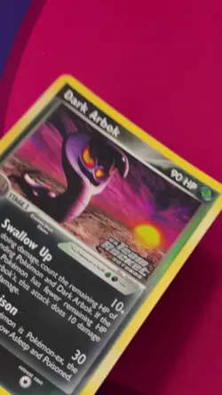 Dark Arbok Reverse Holo 29/109 Ex Team Rocket Returns Pokemon Card Stamped - Image 2