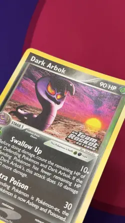 Dark Arbok Reverse Holo 29/109 Ex Team Rocket Returns Pokemon Card Stamped - Image 4