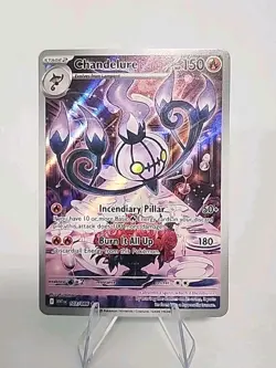 Pokemon TCG Chandelure 103/086 Sv: White Flare Illustration Rare NM / MINT - Image 1