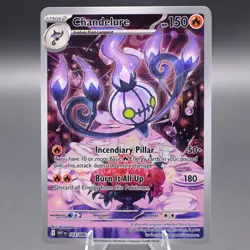 Chandelure 103/086 Illustration Rare SV: White Flare Pokemon TCG NM - Image 1
