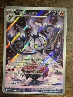 Chandelure 103/086 - White Flare Illustration Rare Holo Pokemon TCG NM - Image 1
