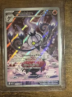 Chandelure 103/086 - White Flare Illustration Rare Holo Pokemon TCG NM - Image 2