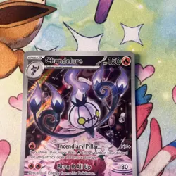 Chandelure 103/086 - White Flare Illustration Rare Holo Pokemon TCG NM - Image 3