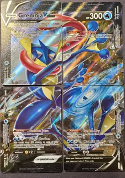 Greninja V-Union SWSH155 - 158 Promo x4 Pokemon Cards NM - Image 1