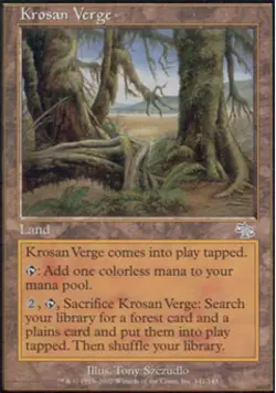Krosan Verge -Foil Medium Play MTG Judgment - Image 1