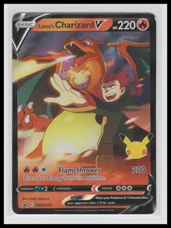 Pokemon SWSH: Sword & Shield Promo Cards #SWSH133 Lance's Charizard V - Image 1