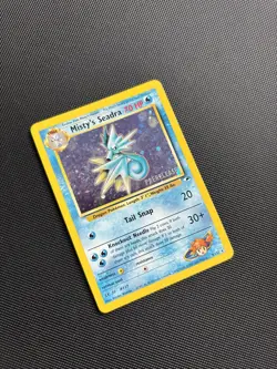 Pokemon Card Gym Heroes Set Holo Misty's Seadra 9/132 WOTC Prerelease - Image 3