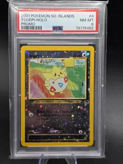 Togepi - 4/18 - Pokemon Reverse Holo Southern Islands Promo Card PSA 8 NM-MT - Image 1