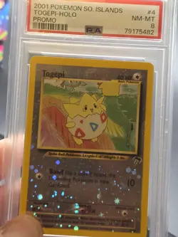 Togepi - 4/18 - Pokemon Reverse Holo Southern Islands Promo Card PSA 8 NM-MT - Image 4
