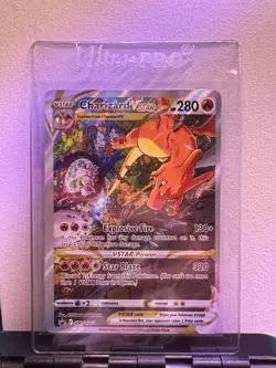 Charizard VSTAR SWSH262 Black Star Promo Full Art Holo Pokemon Card 2022 NM - Image 3