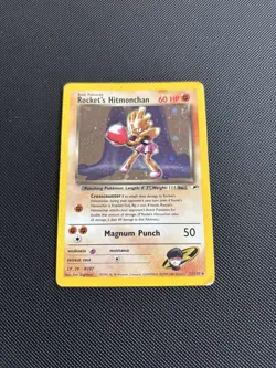 Pokemon Card Gym Heroes Set Holo Rocket's Hitmonchan 11/132 WOTC - Image 2