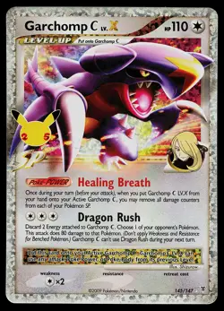 Pokemon Card - Garchomp C LV.X Celebrations Classic Collection 145/147 Holo - Image 1