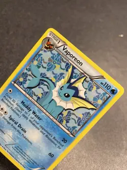 Pokemon TCG Black and White Promos Vaporeon Holo Card #BW89 Lightly Played - Image 2