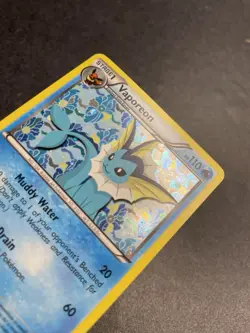 Pokemon TCG Black and White Promos Vaporeon Holo Card #BW89 Lightly Played - Image 3