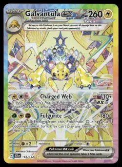 Pokemon Cards Galvantula ex 168/142 Stellar Crown Special Illustration Rare NM - Image 1