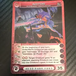 Chaotic Agitos Eloquent Motivator Super Rare Creature Card 8/100 English 2008 - Image 1