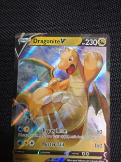 Pokemon TCG Dragonite v Full Art Holo Ultra Rare Card 049/078 Mint Condition - Image 3