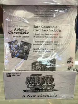 NARUTO SHIPPUDEN COLLECTIBLE CARD GAME A NEW CHRONICLE BANDAI SEALED BOX - Image 4