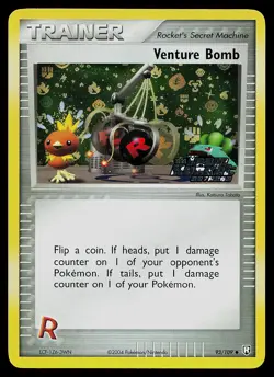 Pokemon Card - Venture Bomb Team Rocket Returns 93/109 Reverse Holo Stamped - Image 1