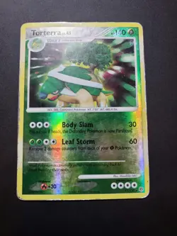 Torterra 17/130 Diamond and Pearl Reverse Holo Pokemon Card - Image 1