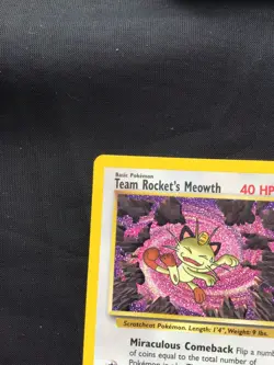 Pokemon Cards: Wizards Black Star Promo: Team Rocket's Meowth 18 - Image 2