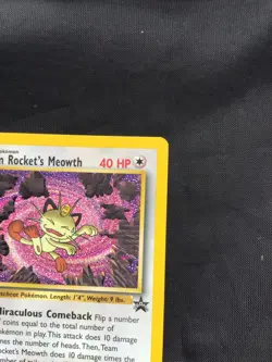 Pokemon Cards: Wizards Black Star Promo: Team Rocket's Meowth 18 - Image 3