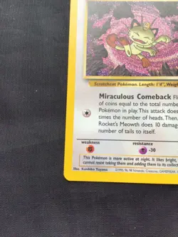 Pokemon Cards: Wizards Black Star Promo: Team Rocket's Meowth 18 - Image 5