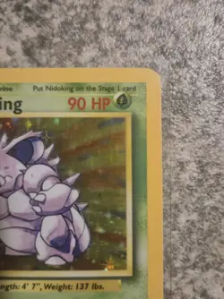 Pokemon TCG Nidoking Base Set Holo Unlimited Rare Card 11/102 LP 1999 Vintage CH - Image 5