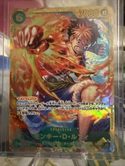 One Piece CCG Monkey.D.Luffy Foil OP-13 One Piece Carrying On His Will Mint Card - Image 1