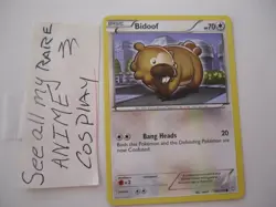Bidoof 106/124 - Pokemon Dragons Exalted Common Card - Image 1