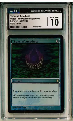 MTG THORN OF AMETHYST Lorwyn Foil CGC 10 Graded MTG BGS Magic - Image 1