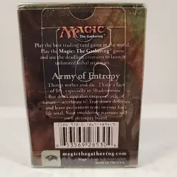 Magic The Gathering Shadowmoor 2008 Theme Deck Army Of Entropy Factory Sealed - Image 2
