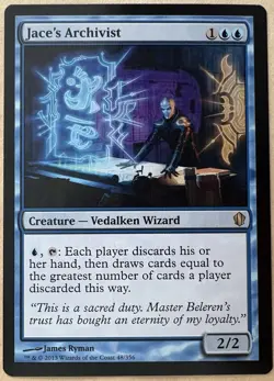 Jace's Archivist X1 Commander 2013 Magic the Gathering - Image 1